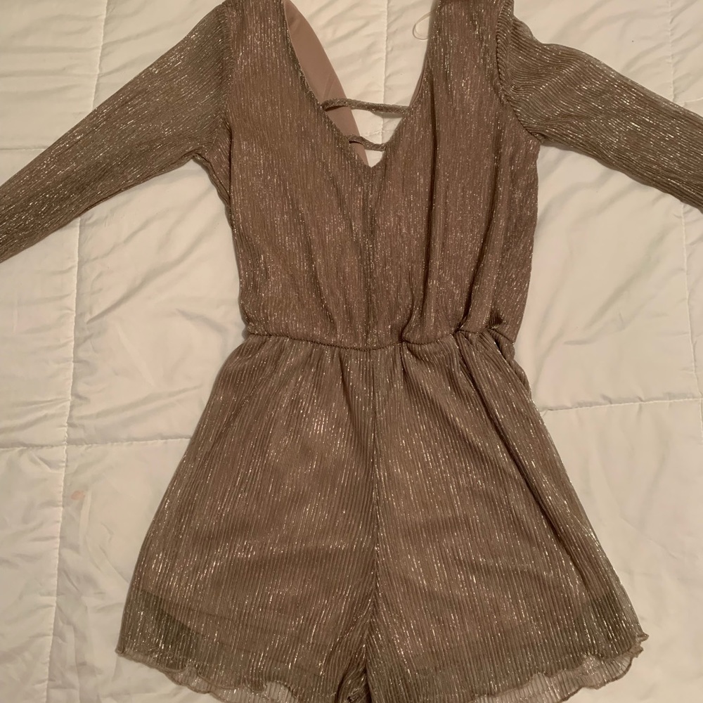 Gold romper
